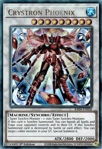 Crystron Phoenix (Ultimate Rare) [RA04-EN058-UmR]