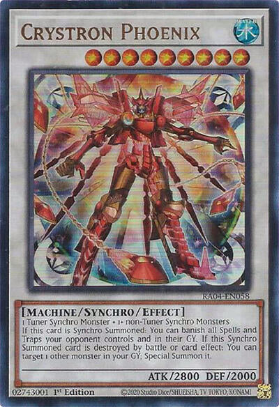 Crystron Phoenix (Ultra Rare) [RA04-EN058-UR]