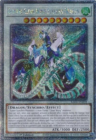 Crystal Clear Wing Synchro Dragon (Quarter Century Secret Rare) [RA04-EN059-QCSR]