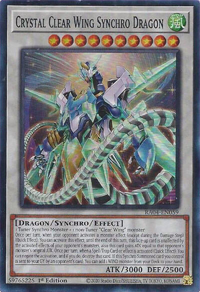 Crystal Clear Wing Synchro Dragon (Super Rare) [RA04-EN059-SuR]