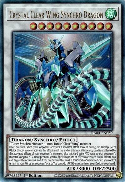 Crystal Clear Wing Synchro Dragon (Ultimate Rare) [RA04-EN059-UmR]