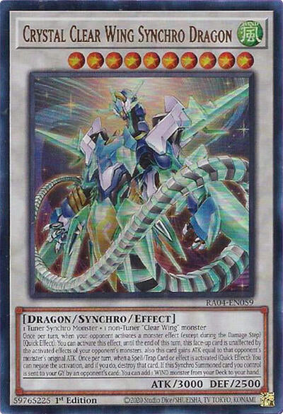 Crystal Clear Wing Synchro Dragon (Ultra Rare) [RA04-EN059-UR]