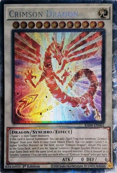 Crimson Dragon (Collector's Rare) [RA04-EN061-CR]