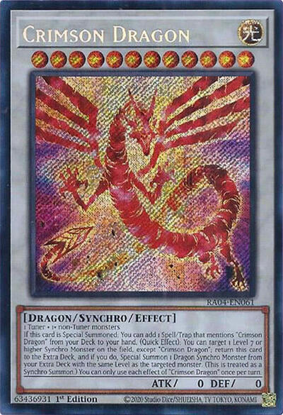 Crimson Dragon (Secret Rare) [RA04-EN061-SeR]