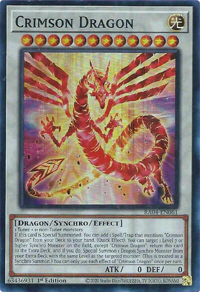 Crimson Dragon (Super Rare) [RA04-EN061-SuR]