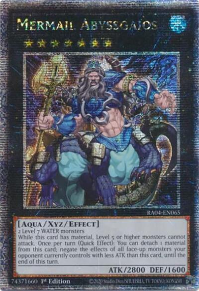 Mermail Abyssgaios (Quarter Century Secret Rare) [RA04-EN065-QCSR]