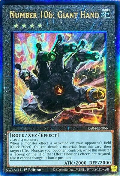 Number 106: Giant Hand (Ultimate Rare) [RA04-EN066-UmR]