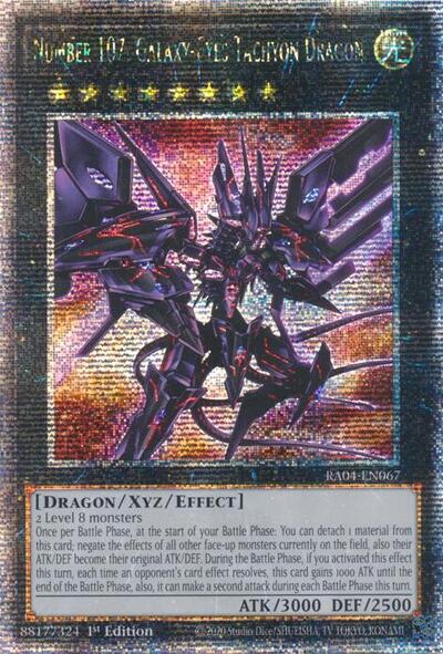 Number 107: Galaxy-Eyes Tachyon Dragon (Quarter Century Secret Rare) [RA04-EN067-QCSR]