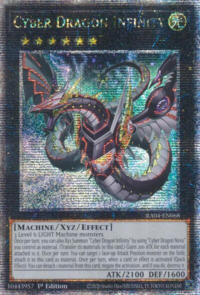 Cyber Dragon Infinity (Quarter Century Secret Rare) (Alternate Art) [RA04-EN068-QCSR-ALT]