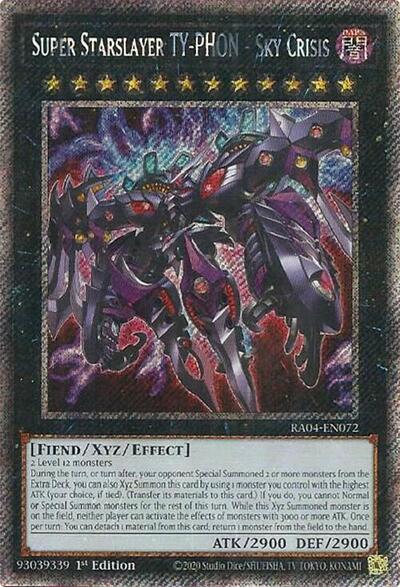 Super Starslayer TY-PHON - Sky Crisis (Platinum Secret Rare) [RA04-EN072-PlSR]