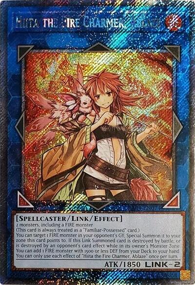 Hiita the Fire Charmer, Ablaze (Platinum Secret Rare) [RA04-EN074-PlSR]