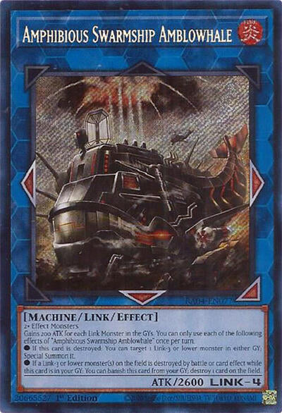 Amphibious Swarmship Amblowhale (Secret Rare) [RA04-EN077-SeR]