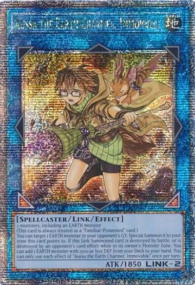 Aussa the Earth Charmer, Immovable (Quarter Century Secret Rare) [RA04-EN078-QCSR]