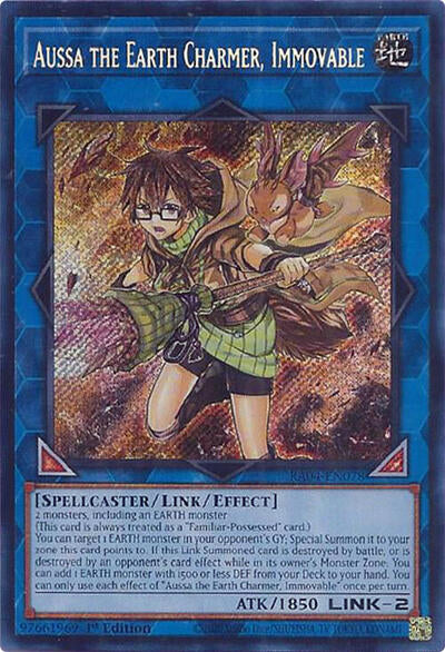 Aussa the Earth Charmer, Immovable (Secret Rare) [RA04-EN078-SeR]