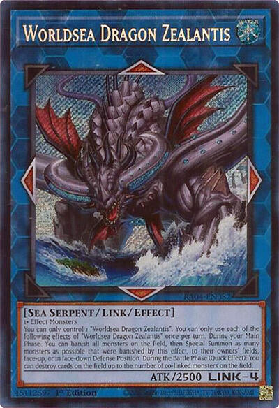 Worldsea Dragon Zealantis (Secret Rare) [RA04-EN082-SeR]