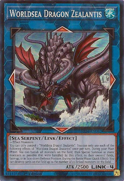 Worldsea Dragon Zealantis (Super Rare) [RA04-EN082-SuR]