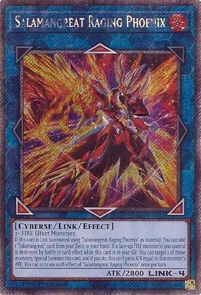 Salamangreat Raging Phoenix (Platinum Secret Rare) [RA04-EN083-PlSR]