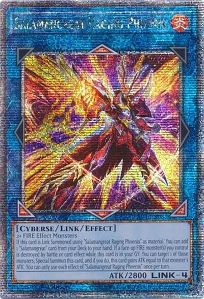 Salamangreat Raging Phoenix (Quarter Century Secret Rare) [RA04-EN083-QCSR]