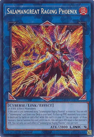 Salamangreat Raging Phoenix (Secret Rare) [RA04-EN083-SeR]
