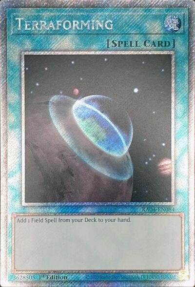 Terraforming (Platinum Secret Rare) [RA04-EN084-PlSR]