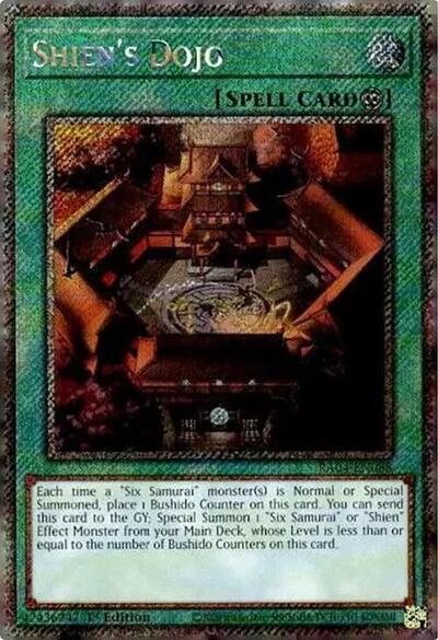 Shien's Dojo (Platinum Secret Rare) [RA04-EN088-PlSR]