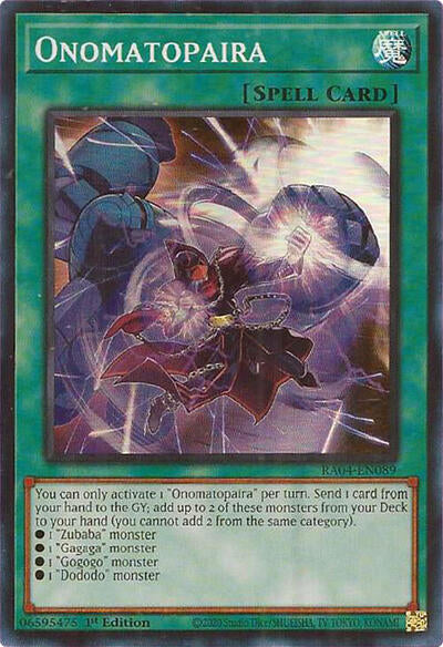 Onomatopaira (Super Rare) [RA04-EN089-SuR]