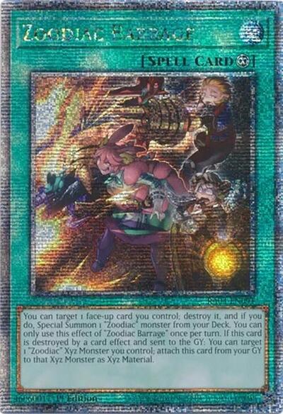 Zoodiac Barrage (Quarter Century Secret Rare) [RA04-EN091-QCSR]