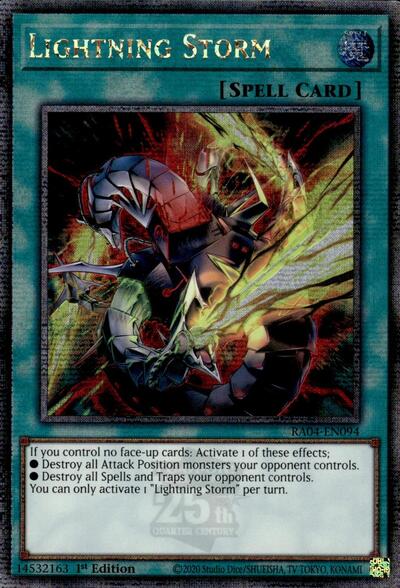 Lightning Storm (Quarter Century Secret Rare) [RA04-EN094-QCSR]