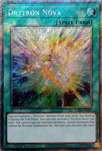 Drytron Nova (Platinum Secret Rare) [RA04-EN097-PlSR]