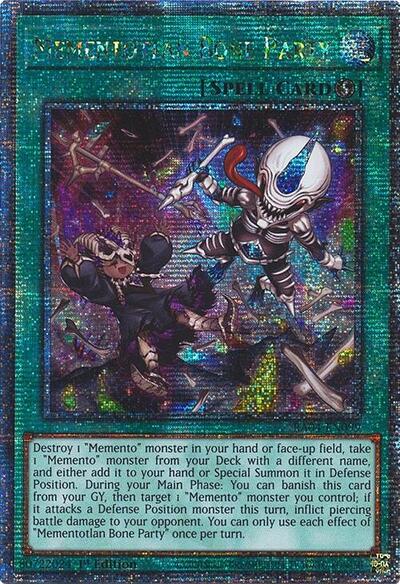 Mementotlan Bone Party (Quarter Century Secret Rare) [RA04-EN099-QCSR]