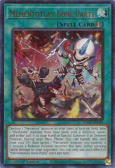 Mementotlan Bone Party (Ultra Rare) [RA04-EN099-UR]