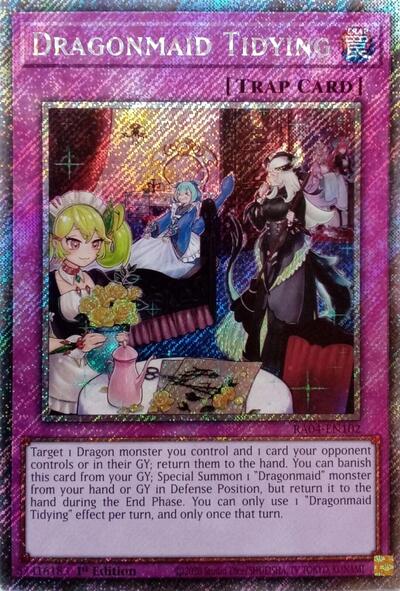 Dragonmaid Tidying (Platinum Secret Rare) [RA04-EN102-PlSR]