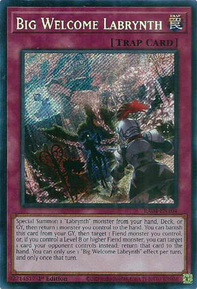 Big Welcome Labrynth (Secret Rare) [RA04-EN104-SeR]