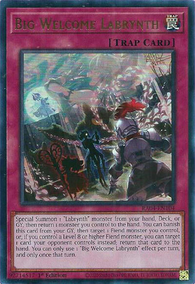 Big Welcome Labrynth (Ultra Rare) [RA04-EN104-UR]