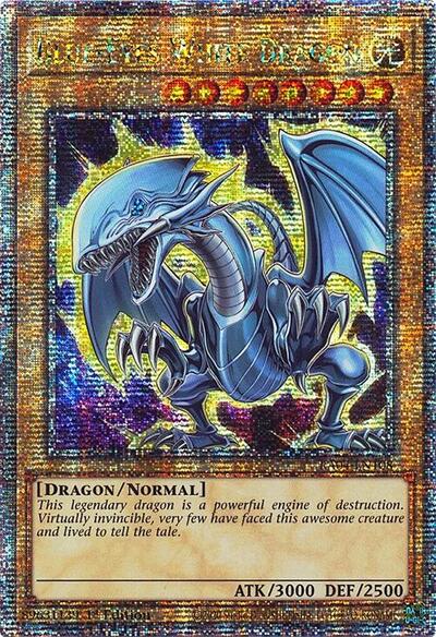 Blue-Eyes White Dragon (Quarter Century Secret Rare) (B) [RA04-EN108-QCSR-B]