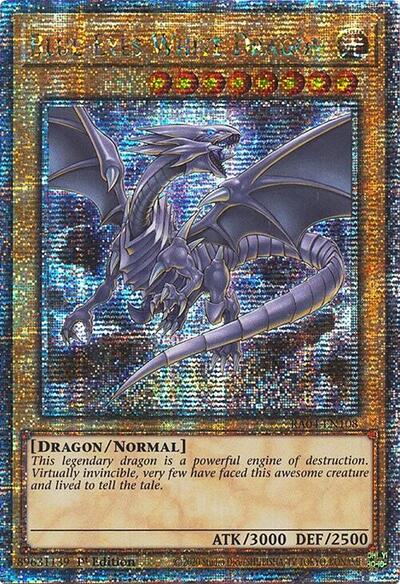 Blue-Eyes White Dragon (Quarter Century Secret Rare) (A) [RA04-EN108-QCSR-A]