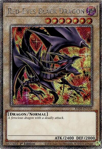 Red-Eyes Black Dragon (Platinum Secret Rare) (A) [RA04-EN109-PlSR-A]