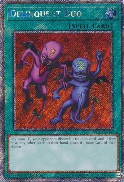 Delinquent Duo (Platinum Secret Rare) [RA04-EN114-PlSR]