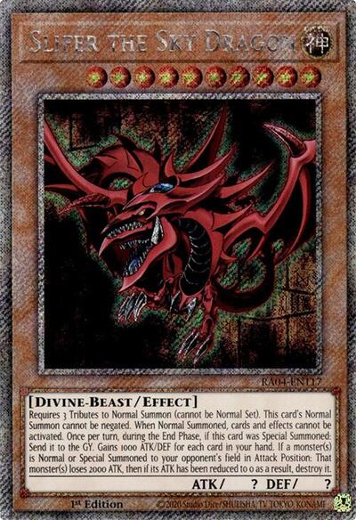 Slifer the Sky Dragon (Platinum Secret Rare) [RA04-EN117-PlSR]