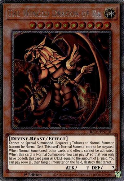 The Winged Dragon of Ra (Platinum Secret Rare) [RA04-EN118-PlSR]