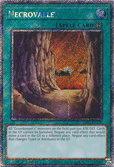 Necrovalley (Platinum Secret Rare) [RA04-EN122-PlSR]