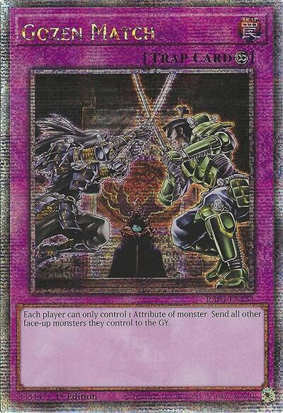 Gozen Match (Quarter Century Secret Rare) [RA04-EN134-QCSR]