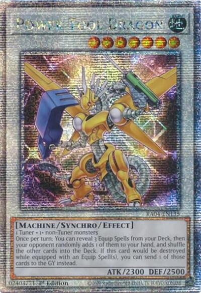 Power Tool Dragon (Quarter Century Secret Rare) [RA04-EN135-QCSR]