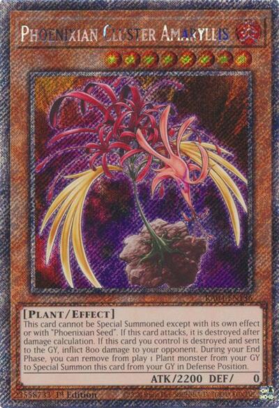 Phoenixian Cluster Amaryllis (Platinum Secret Rare) [RA04-EN136-PlSR]