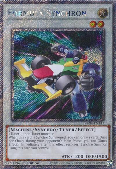 Formula Synchron (Platinum Secret Rare) [RA04-EN143-PlSR]