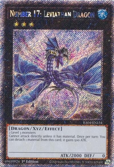 Number 17: Leviathan Dragon (Platinum Secret Rare) [RA04-EN154-PlSR]