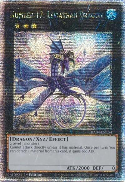 Number 17: Leviathan Dragon (Quarter Century Secret Rare) [RA04-EN154-QCSR]