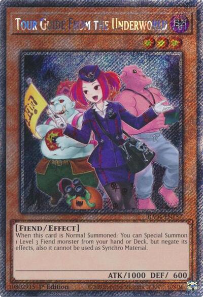 Tour Guide from the Underworld (Platinum Secret Rare) (Alternate Art) [RA04-EN157-PlSR-ALT]