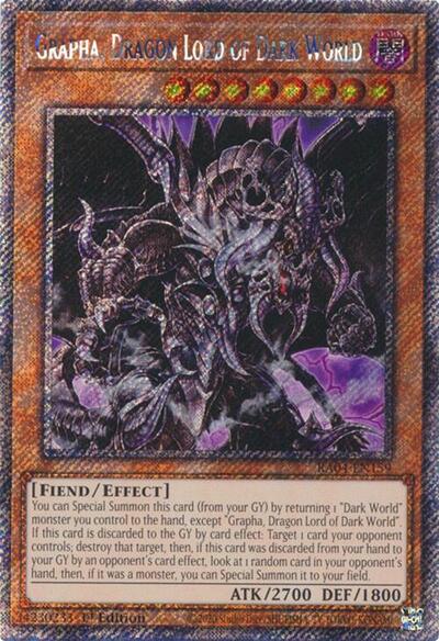 Grapha, Dragon Lord of Dark World (Platinum Secret Rare) [RA04-EN159-PlSR]