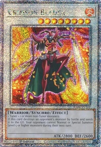 Crimson Blader (Quarter Century Secret Rare) [RA04-EN161-QCSR]
